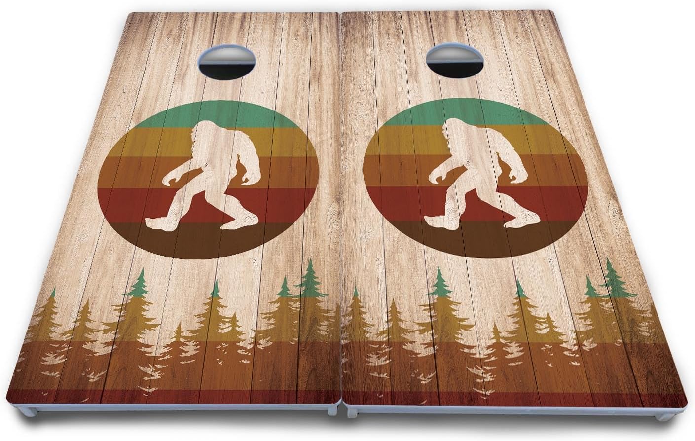 Cornhole Solutions All-Weather Cornhole Boards Set – Regulation 2x4 ft Boards with 8 Bags, UV Printed & UV Clear Coat, Reinforced Folding Legs, Premium Outdoor Game