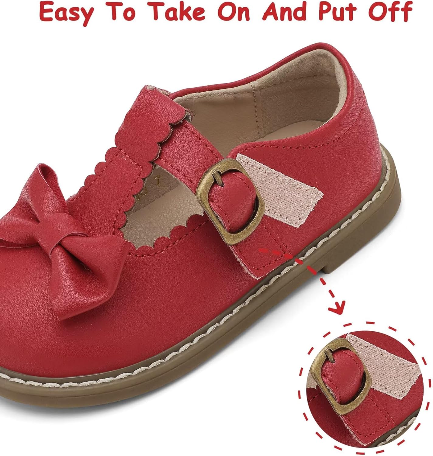 Toddler Girl Mary Jane Dress Shoes-Little Girls School Uniform Shoes - Image 3