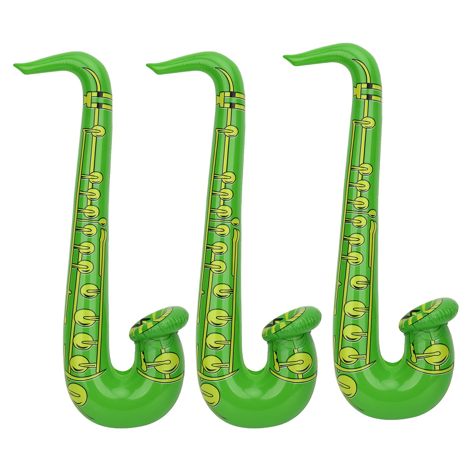 Trimming Shop Inflatable Saxophone Balloon 3pcs, Green