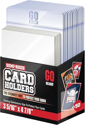 Cargadores superiores para tarjetas 35 cargadores superiores y mangas de 35 centavos fundas para tarjetas de béisbol tamaño estándar de 3 x 4