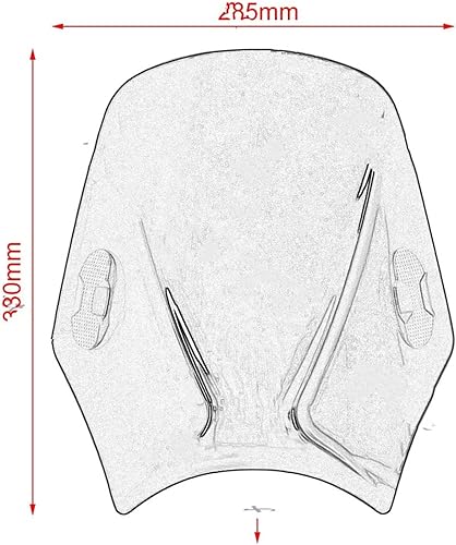Miniatura 2 de Carenado de parabrisas de motocicleta para MT-03 para MT03 para MT 03 2006-2022 parabrisas ajustable de motocicleta (color : 3)