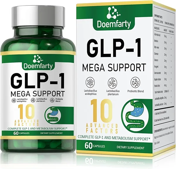 GLP-1 Probiotic | GLP-1 Supplement, GLP-Activate with 10 Billion CFU Multi-Strain Probiotics + Prebiotics, Naturally GLP 1 Production, GLP-1 Probiotic for Men & Women, 60 GLP-1 Capsule (1 Bottles)