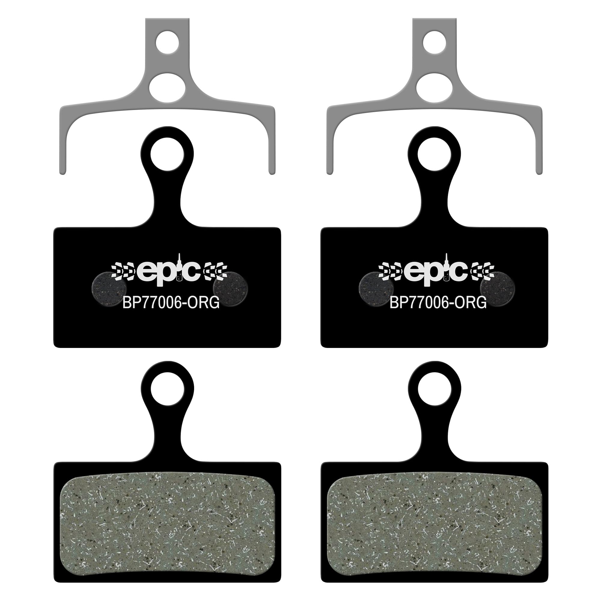 epic Disc Brake Pads for Shimano Brakes | F01A, F03C, G01A, G03C | Fits Alfine, Cues, Deore, SLX, XT | Organic, Semi-Metallic, Sintered, Ceramic & E-Bike Options | 2 Sets (Organic)