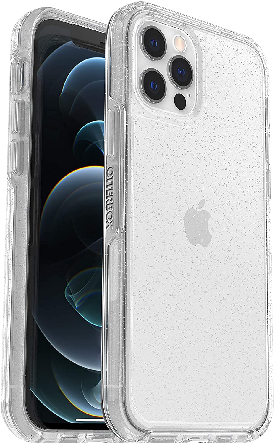 OtterBox Symmetry Clear Hülle für iPhone 12 / iPhone 12 Pro, stoßfest, sturzsicher, schützende dünne Hülle, 3X getestet nach Militärstandard, Stardust