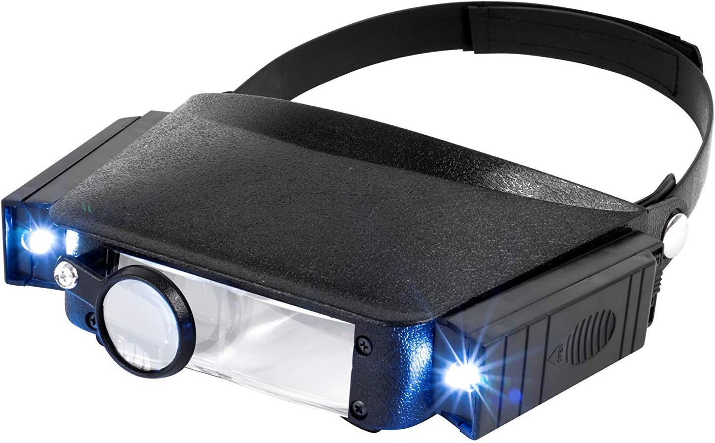 MIYAKO USA Jewelers Magnifying Headset Illuminated MultiPower LED Flip