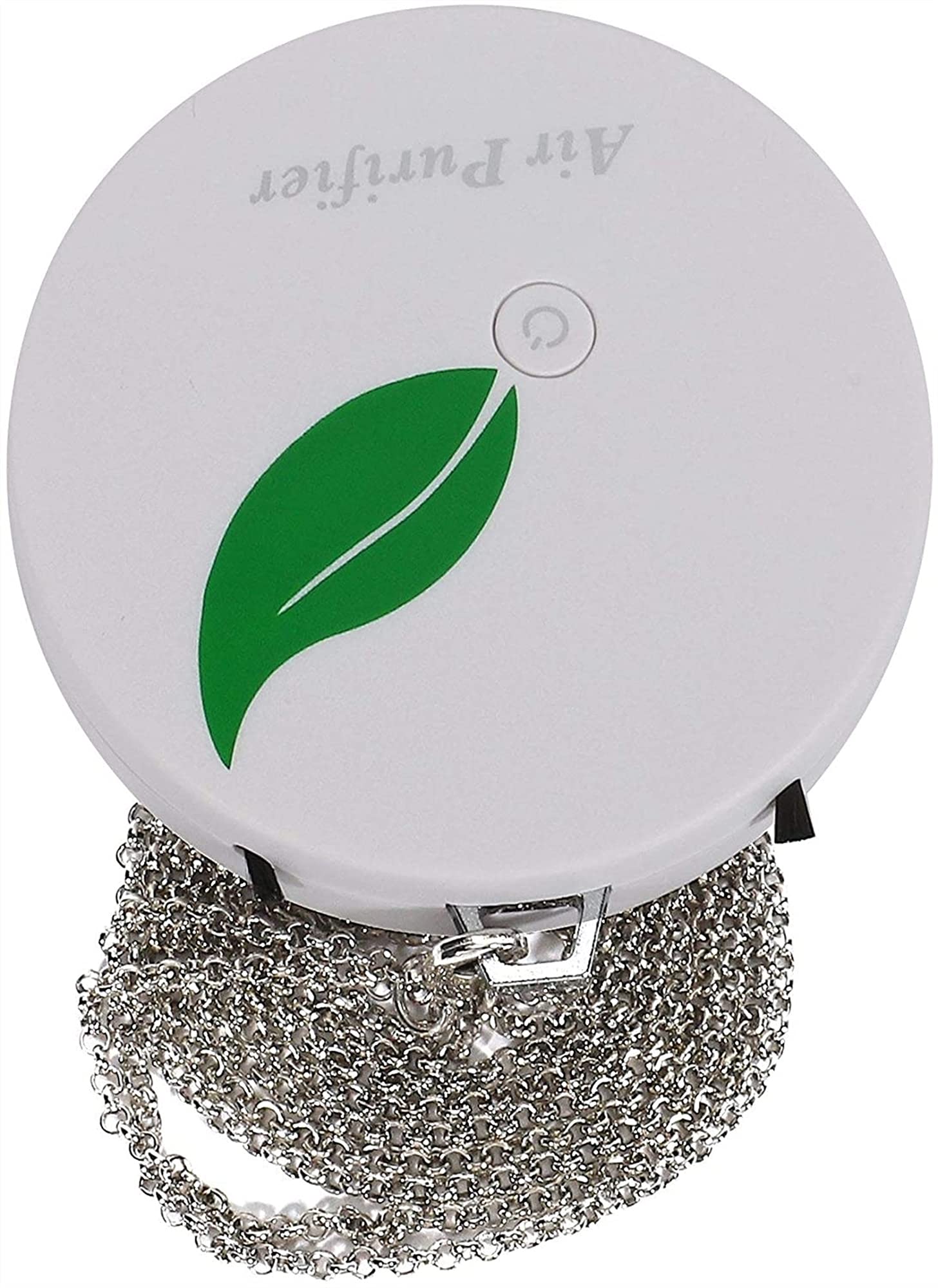 Purificador de aire para el hogar, purificador de aire negativo, collar portátil, para adultos y niños, color blanco