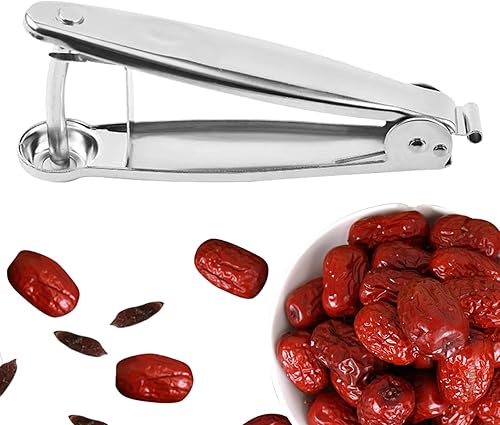 Miniatura 5 de Herramienta de deshuesador de cerezas, de acero inoxidable, descorazonador de cerezas, herramienta de picadura de azufaifo, descorazonador de oliva,