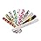 HeeYaa Nail File 10 PCS Professional Double Sided 100/180 Grit Nail Files Emery Board Colorful Manicure Pedicure Tool and Nail Buffering Files