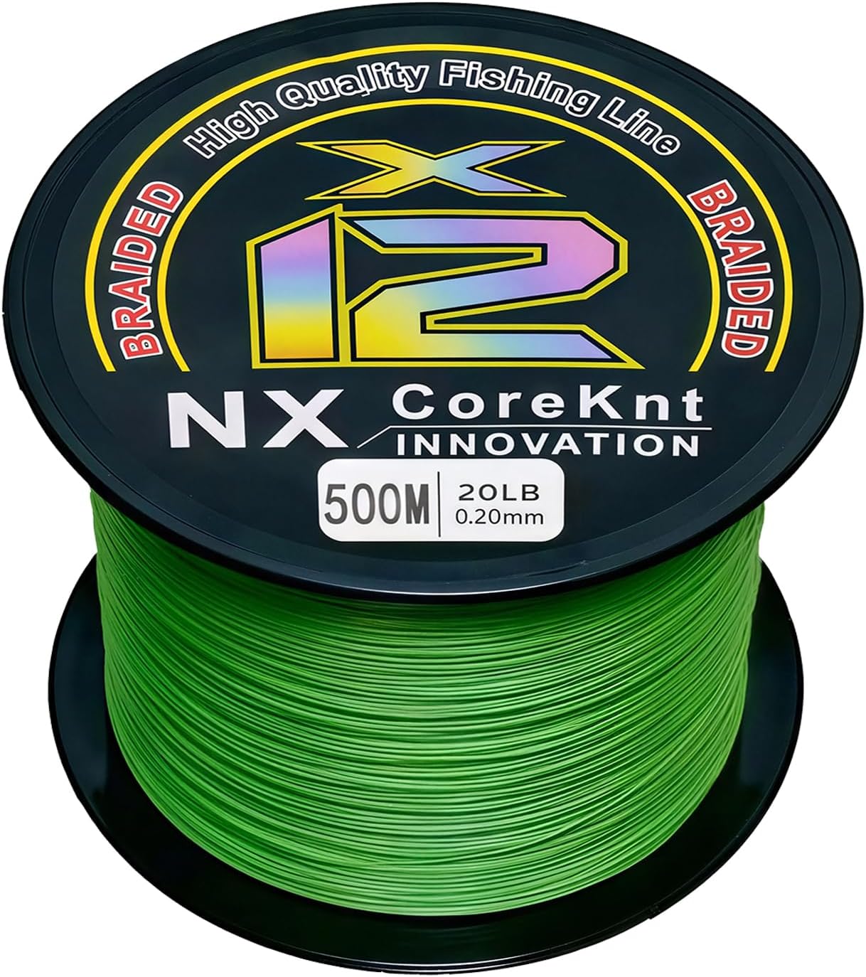 Braided Fishing Line, 12 Strands Pro Grade Braid Fishing Line - Abrasion Resistant - Zero Stretch - Super Tough - Braided Lines for Saltwater or Freshwater