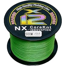 Braided Fishing Line, 12 Strands Pro Grade Braid Fishing Line - Abrasion Resistant - Zero Stretch - Super Tough - Braided Lines for Saltwater or Freshwater