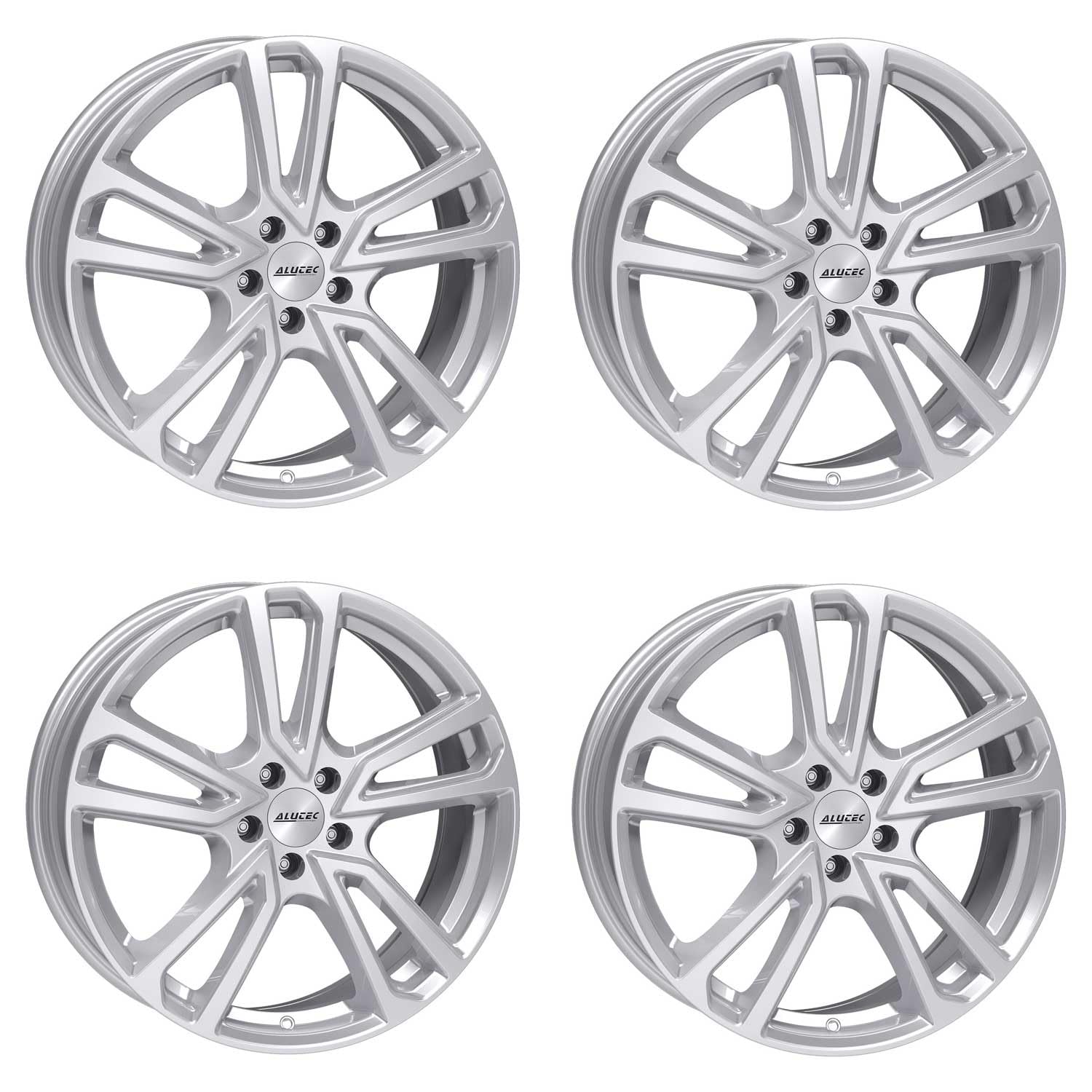 4 x Alutec felgi Tormenta 7,5Jx17 ET36 5 x 112 cm, polarne, srebrne, kompatybilne z Skoda Karoq Kodiaq Octavia Superb Superb iV Yeti