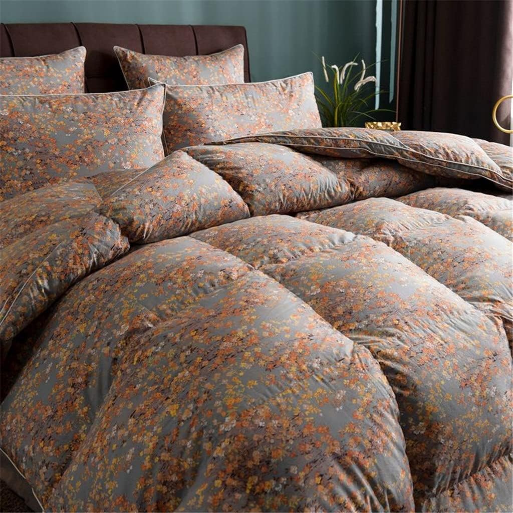 95 White Goose Down Winter Quilt Core Cotton Hotel Silent Thick Goose Down Quilt(240x260cm)