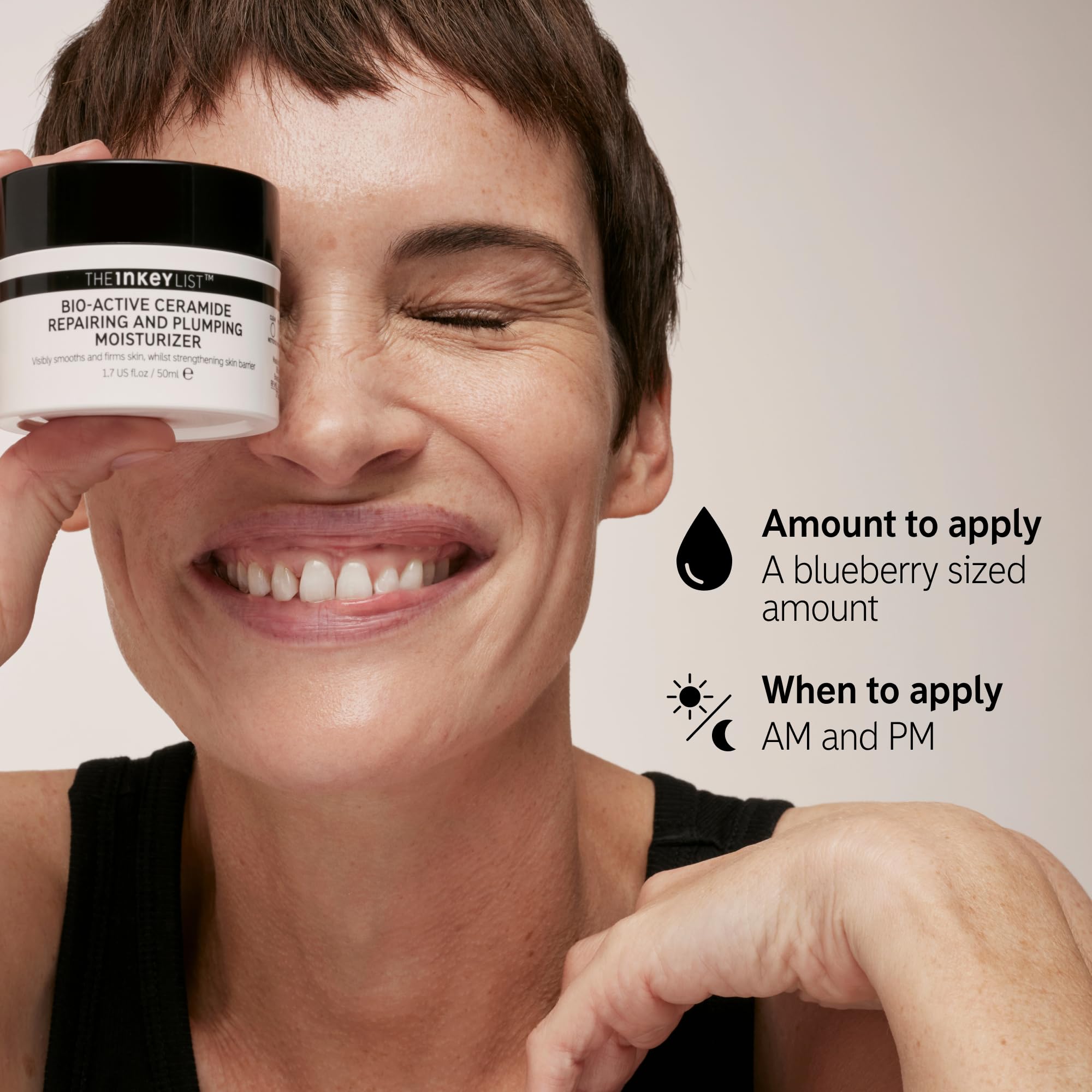 The INKEY List Bio-Active Ceramide Moisturiser 50ml, Anti-Ageing Skincare, 24-Hour Hydration Cream, Vegan Friendly - Image 2