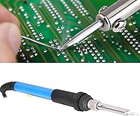 Vista 3 de Juego de 14 piezas de soldador eléctrico, manga ajustable a temperatura, kit de soldadura industrial, puntas de soldadura, bomba de desoldadura