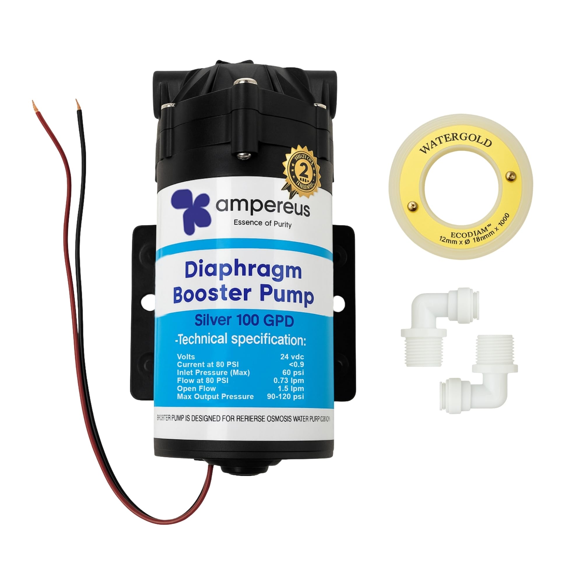 AMPEREUS RO Booster Pump - High Water Pressure -1