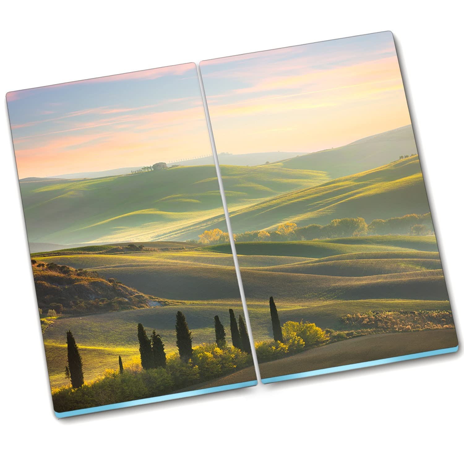 Plaque de protection haut de gamme en verre durci 2x30x52 cm au design Décormat Toscane