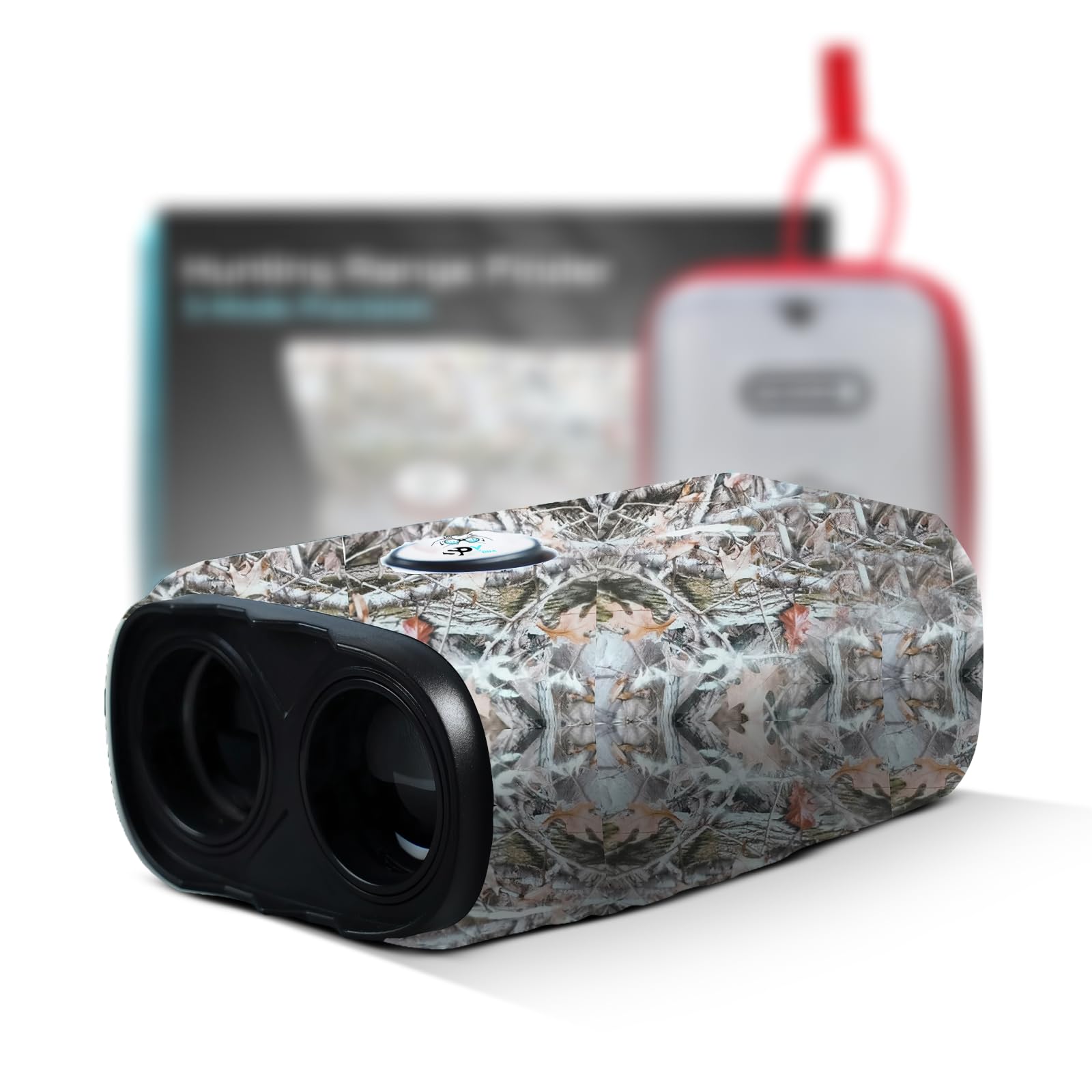 Advanced Rangefinder - 600-1200 Yards,7X Magnification, Rechargeable, Waterproof with Camo Case - Precision Laser Range Finder