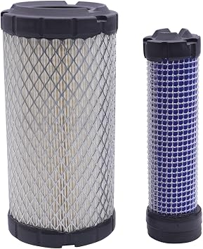 Inner & Outer Air Filters Set M113621 M123378,Air Filter Element Compatible with 1023E 1026R 1200 1720 1725 2030A 2210 2500,Replaces Kawasaki 11013-7029 11013-7048