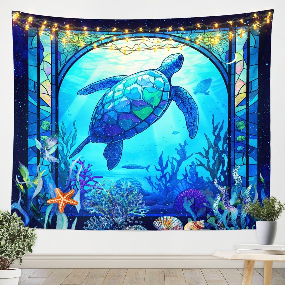 Feelyou Galloping Horse Tapestry XLarge 70"x92" Kids Floral Printed Horse Wall Blanket for Boys Teens Cute Animal Decor Wall Hanging Garden Flower Wall Art Room Decor Romantic Tapestries