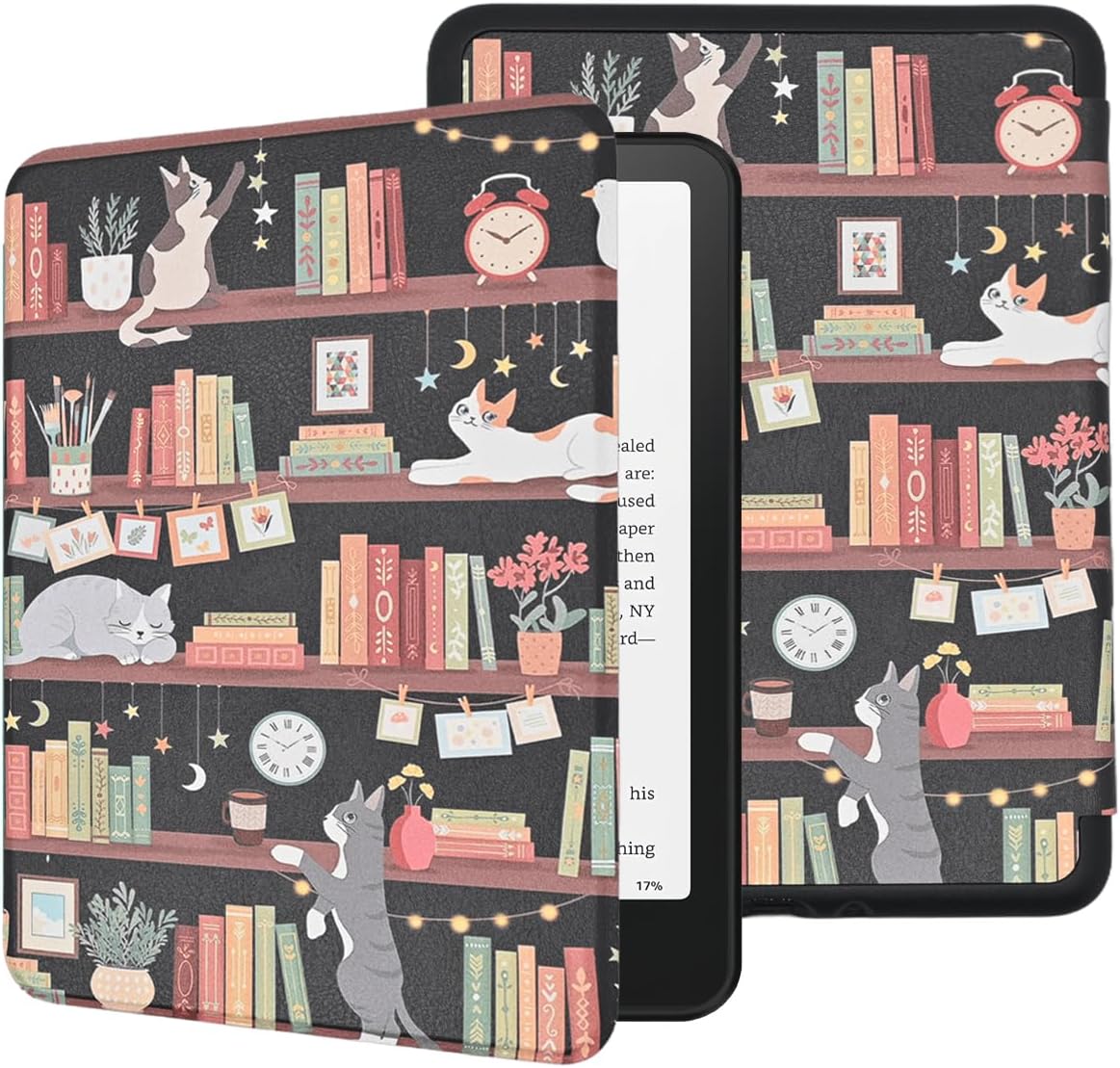 Stand Case for 7"/6.8" Kindle Paperwhite(12th/11th Generation-2024/2021) and Kindle Colorsoft Signature Edition, Book Lovers Gifts Hand Strap Sleeve Cover for Kindle Paperwhite 2024