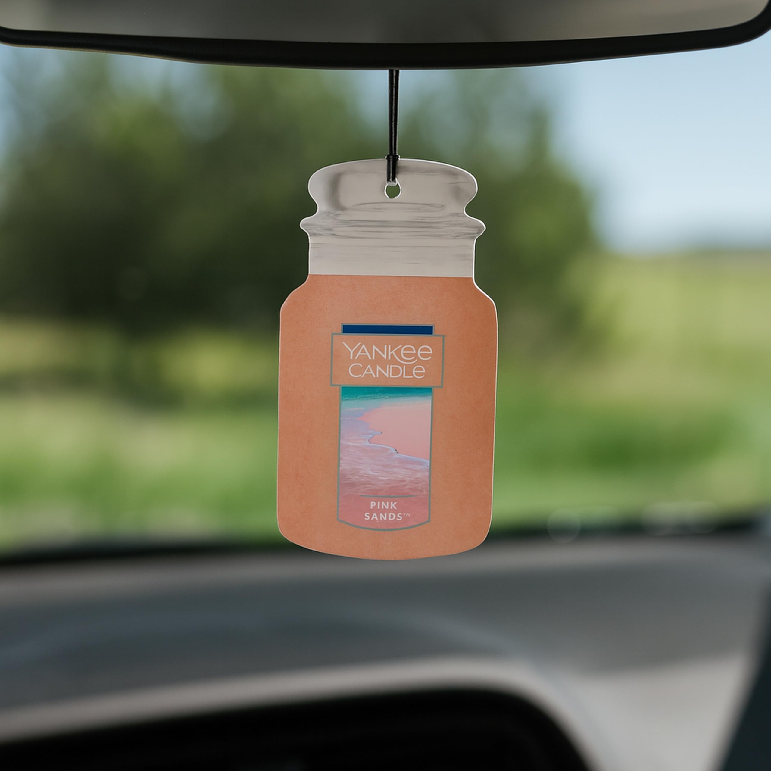 Yankee Candle Car Jar Air Freshener - Pack Of 3 In Macintosh Apple Scent, Hangs From Rearview Mirror - View #5