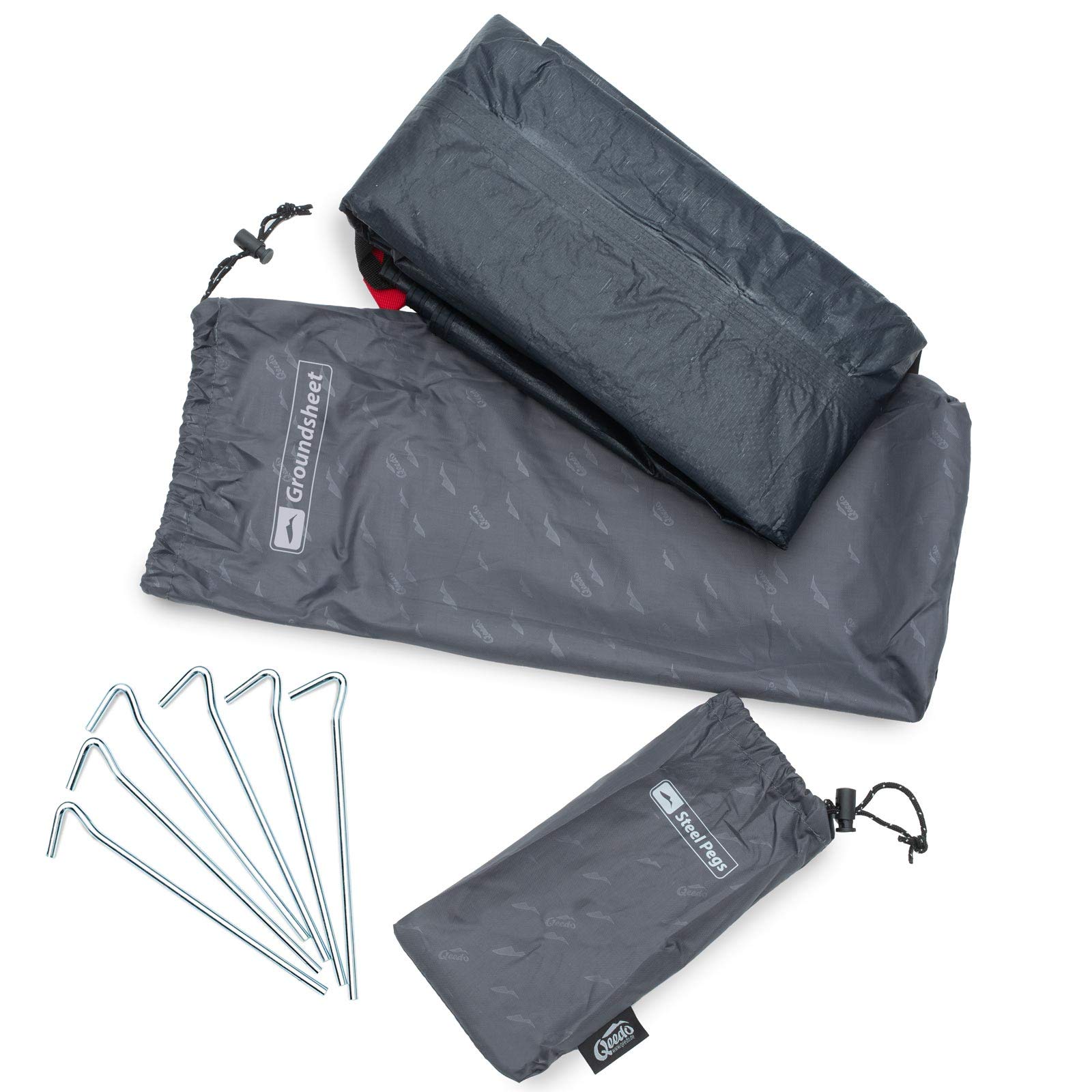 qeedo Quick Oak 3 Groundsheet, Zeltunterlage, Schutz vor Nässe und Beschädigungen
