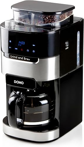 DOMO DO721K Kaffeemaschine 'Grind and Brew' mit Mahlwerk …