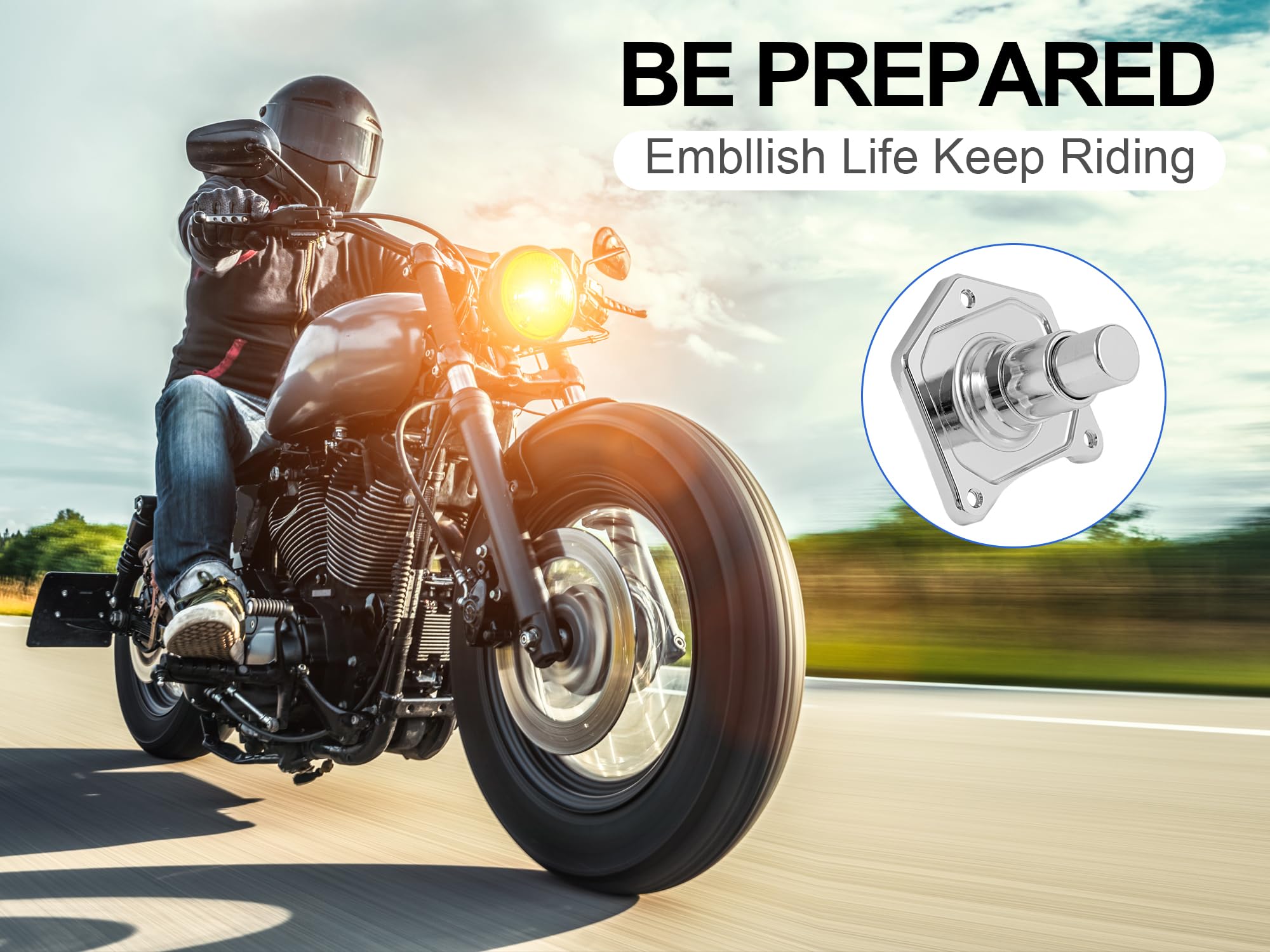 Cubierta de solenoide para motocicleta, botón de arranque, cubierta de botón de arranque compatible con Harley Davidson 1991-2017 Softail Dyna Sportster Big Twin, cromada