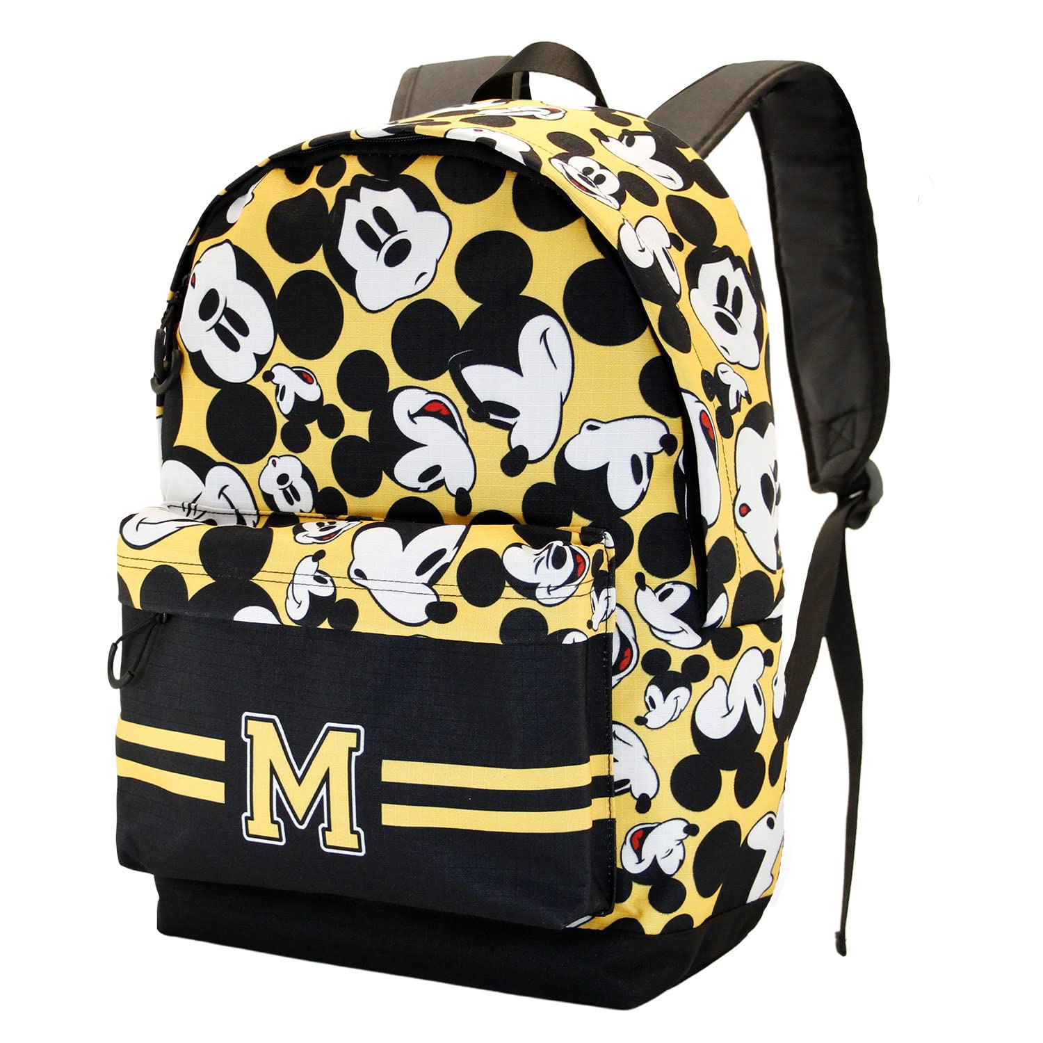 Disney Mickey Mouse Yellow-ECO Backpack 2.0, Yellow, 17 x 32 x 44 cm, Capacity 22.5 L