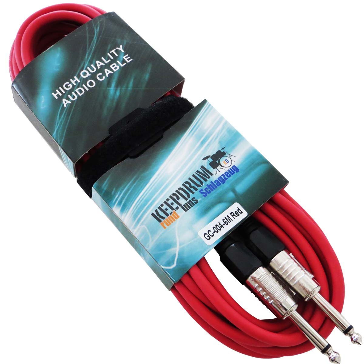 keepdrum GC-004 - Cable de audio para instrumentos (5 unidades, 6 m)