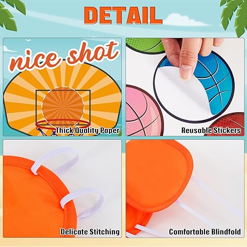 Vista 73 de WERNNSAI Pin The Soccer on The Goal - Póster de decoración de fiesta temática deportiva para niños con 24 calcomanías de pelota para aula, regalos