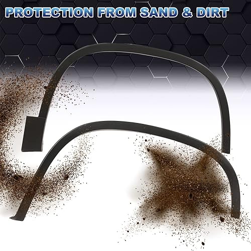 Miniatura 10 de PIT66 Guardabarros, compatible con Volkswagen Tiguan 2012-2017 delantero derecho texturizado negro 5N0854732B9B9