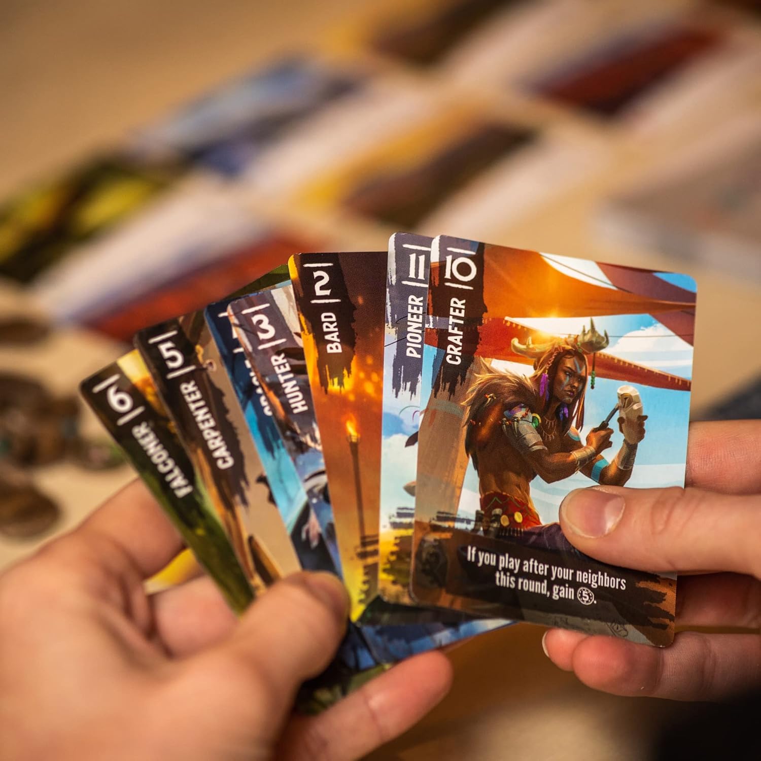 STUDIO H Vaalbara | Strategy Card Game for Teens & Adults | Area Majority & Set Collection | Lead Ancient Tribes to Claim Territories & Score Points | Ages 10+ | 2-5 Players | 20 Min