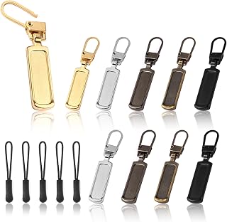 Upgraded Zipper Pull Replacement 15Pcs, Zippers Pull Taps, Heavy Duty Zipper Pulls Extension, Backpack Zippers Tags , Ideal for Handle Mend Fixer Repair