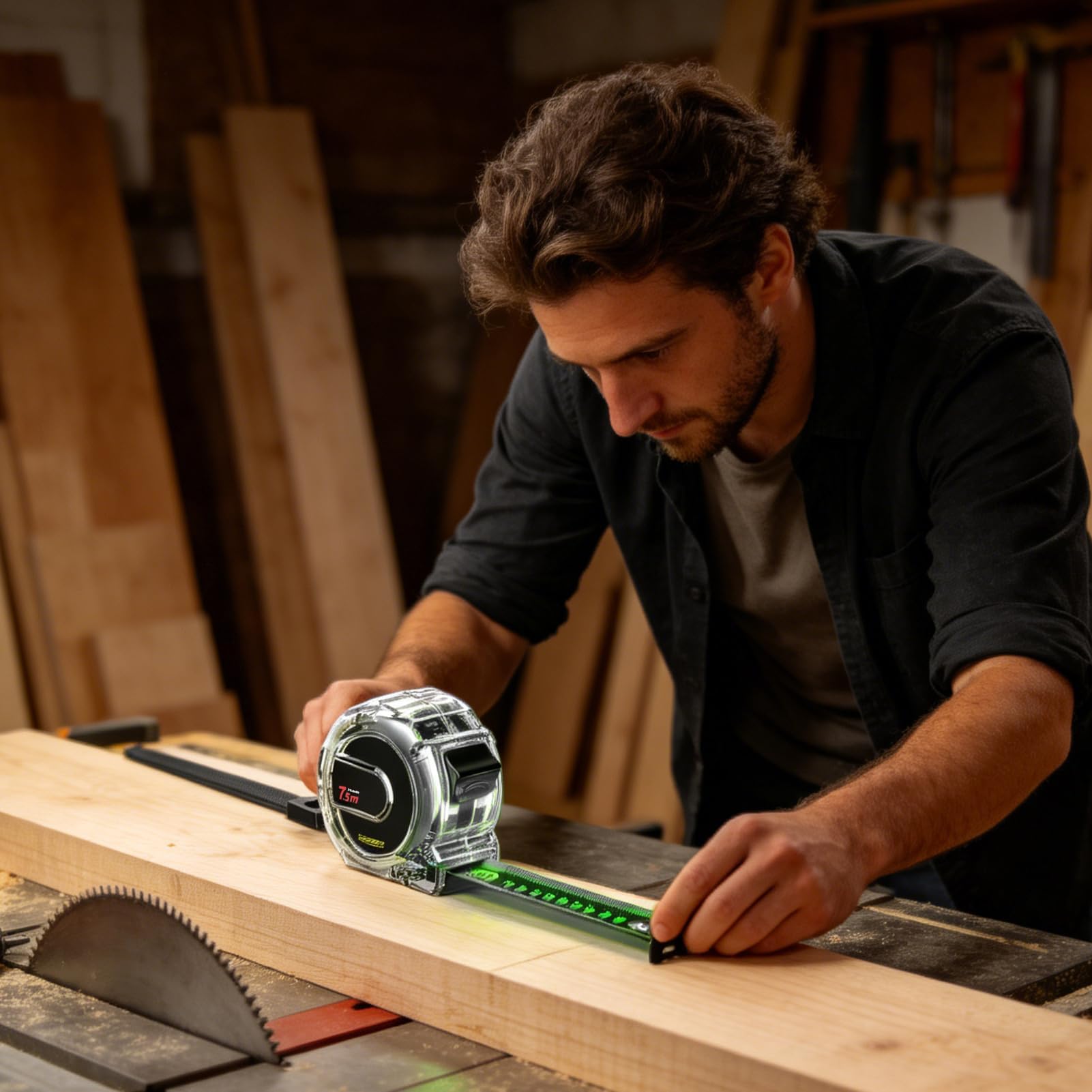 Metro a nastro, nastro di misurazione retrattile, strumento portatile per righello della distanza, design compatto in ABS, versatile per applicazioni edili e ingegneristiche