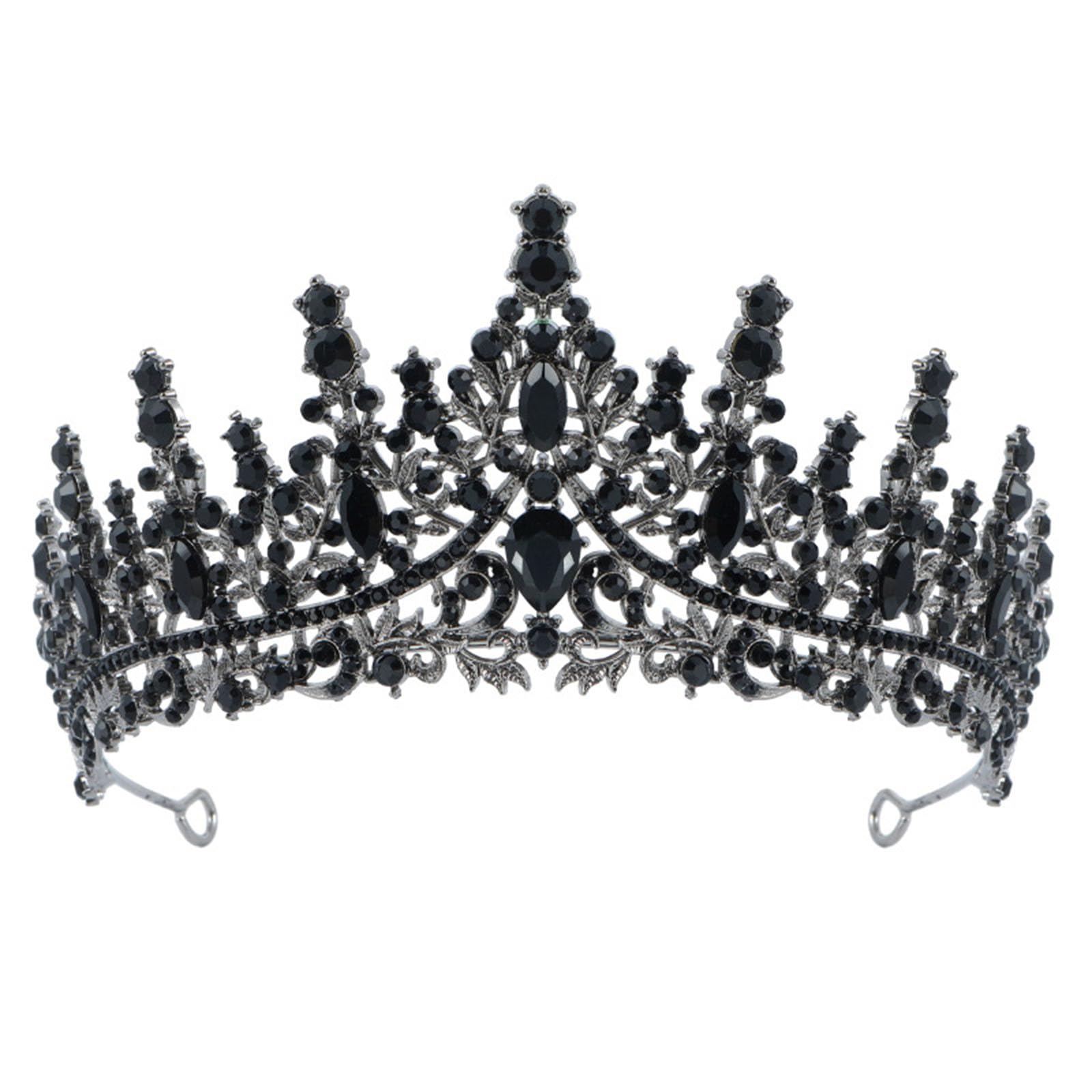 Fentency Elegant Women's Rhinestones Crowns Prom Event Headband Costume Hairpieces for Weddings Birthdays and Special Occasion