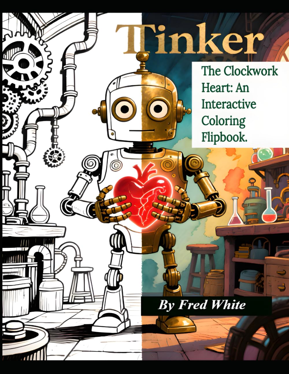 Tinker: The Clockwork Heart: An Interactive Coloring Flipbook.