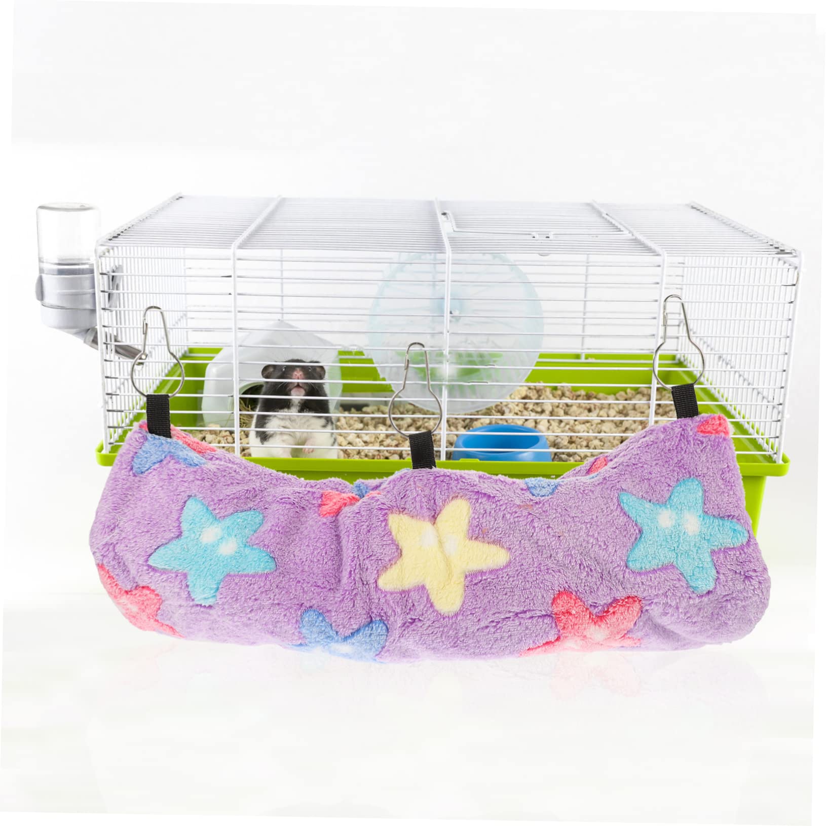 Angoily 3pezzi Tunnel Per Criceti Cotone Con Amaca Nido Comodo e Caldo Per Piccoli Animali Accessorio Multifunzionale Per Criceti Porcellini e Furetti