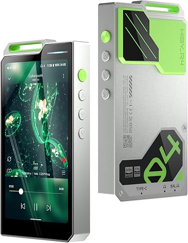 HiBy R4 mp3 y mp4 reproductores spotify reproductor con Bluetooth y WiFi 4-Way HiFi DAP Android 12 OS 0.138 in po+0.173 in bal 32G+2TB memoria