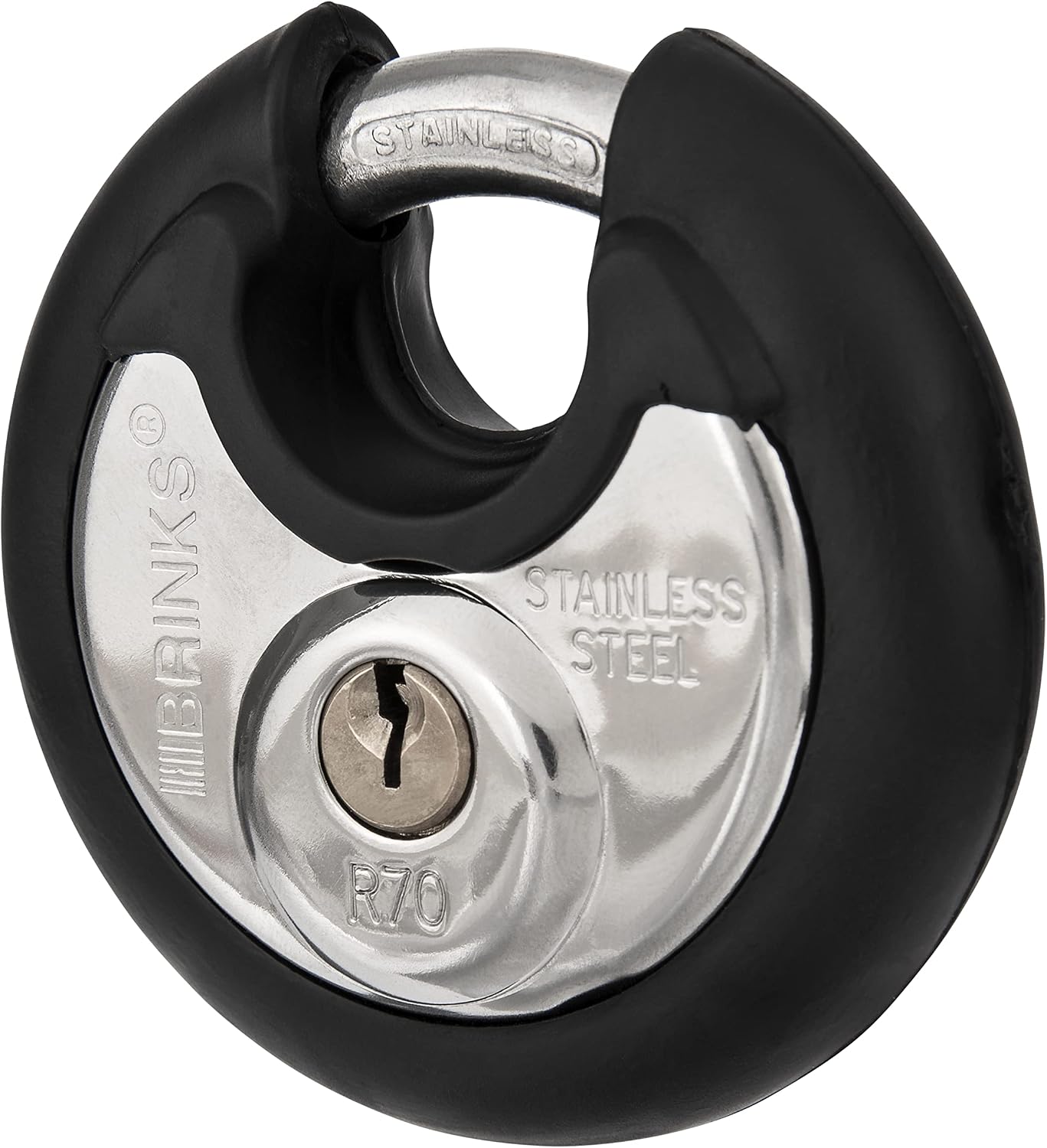 TOP оƒƒERS Brinks 673-70001 Commercial Stainless Steel Discus Padlock, Keyed, 70 mm, 4 Pin Cylinder , Black Bеѕt Dеаl Chеар 🛒 Brinks 673-70001 Commercial Stainless Steel Discus Padlock, Keyed, 70 mm, 4 Pin Cylinder , Black