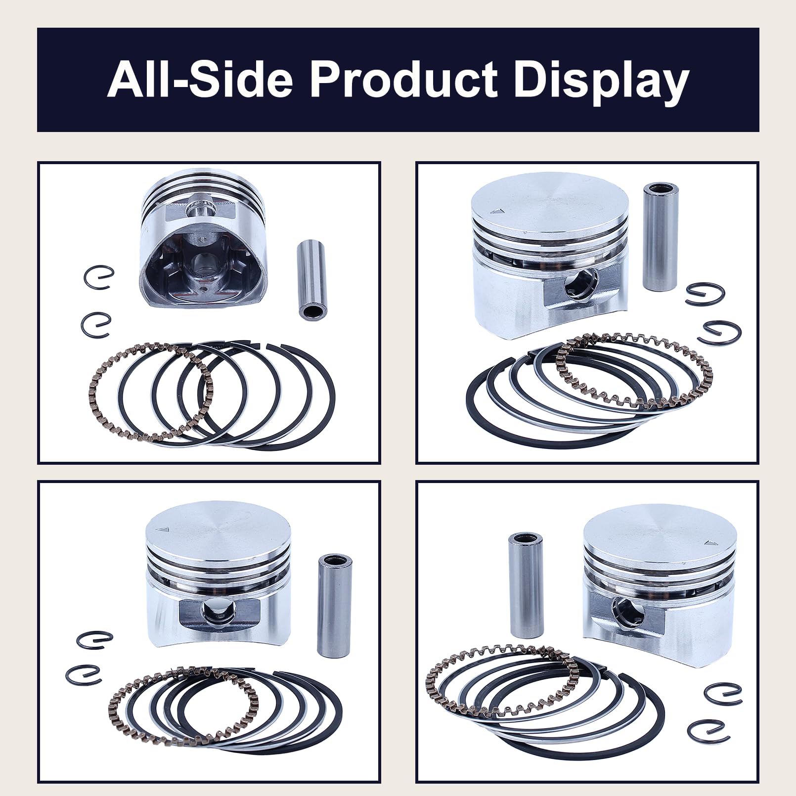 35Mm Piston Ring Oil Seals Kit, Per HONDA Gx25 Gx25N Gx25Nt Fg110 Hht25S Umc425 Wx10 Decespugliatore per motore, 13101 Z3E 000