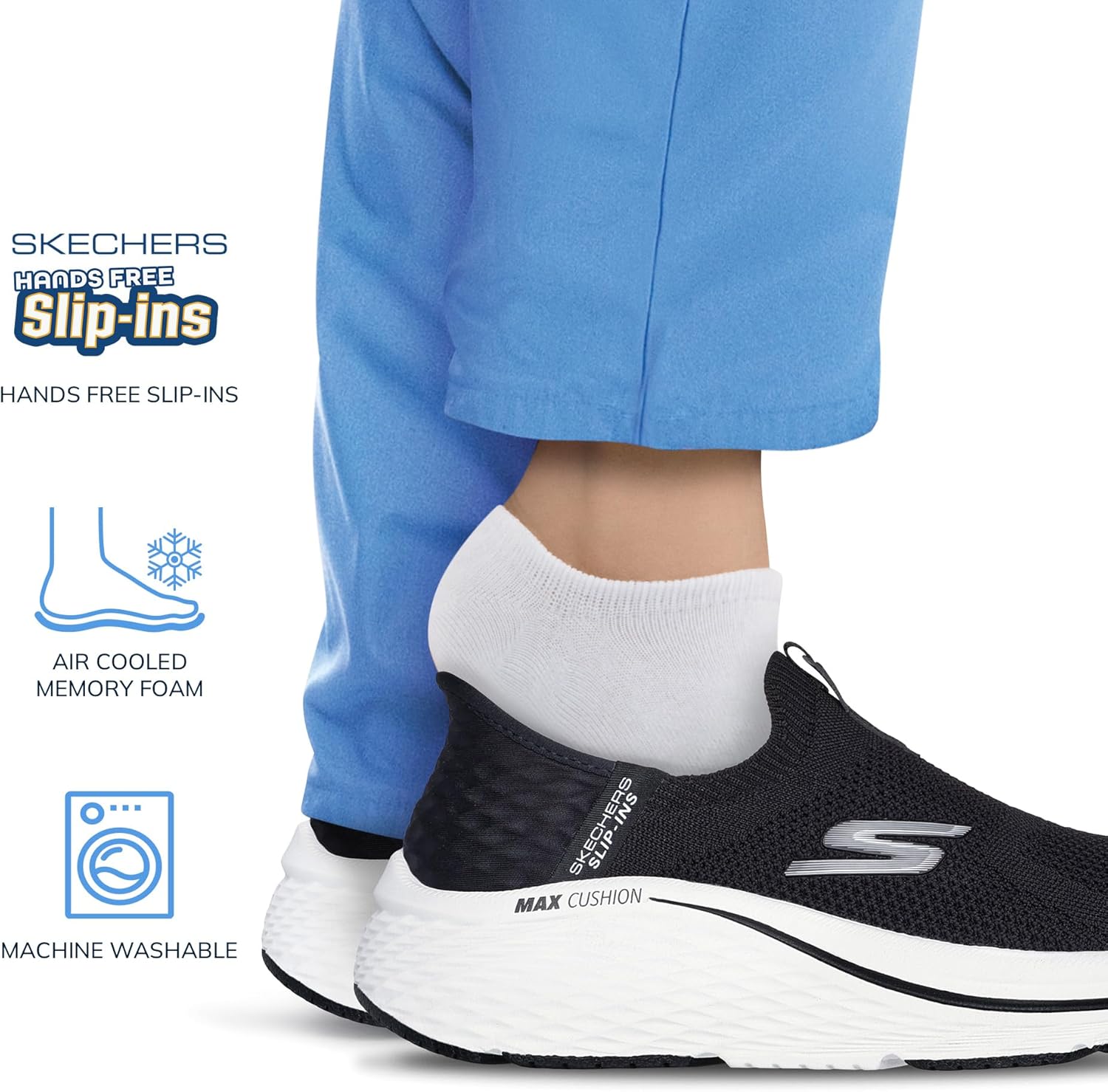 Skechers Womens Max Cushioning Elite 2.0 Eternal Hands Free Slip-ins Sneaker - Image 4