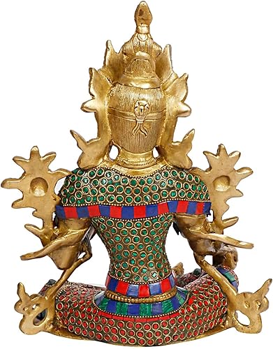 Miniatura 4 de Liv - Estatua de Buda de latón para decoración del hogar, decoración de Pascua, diosa tibetana, Devi, Tara, buddihismo, ídolo, estatuas grandes de