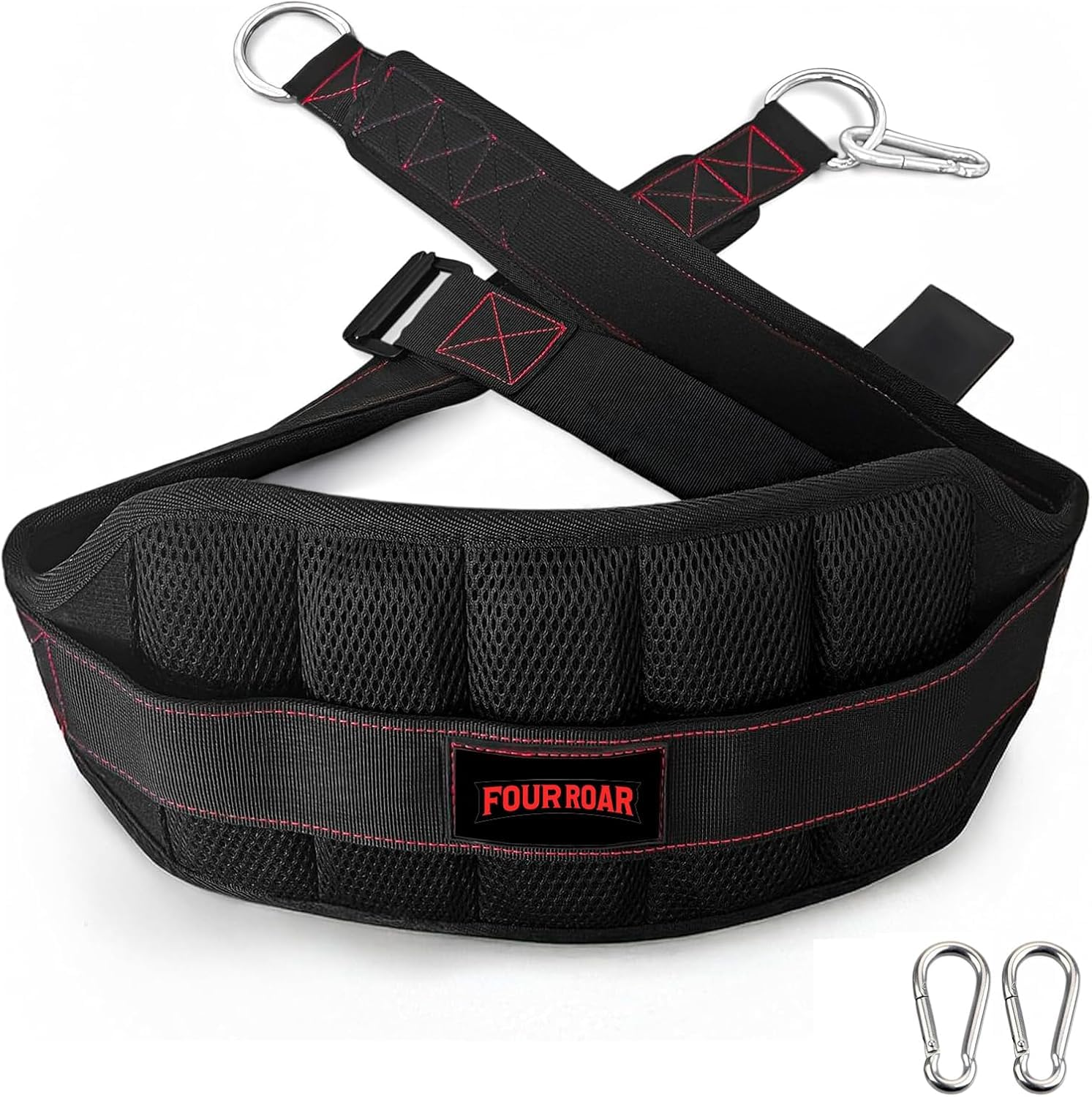 Ceinture de Leste Musculation Taille Unique Marque Française 2 Mousquetons et 1 Corde 100 cm | Ceinture Tractions | Ceinture Lestage Musculation Adaptée à Toute Morphologie