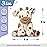 Hopearl Adorable Plush Cow Toy Floppy Dairy Cattle Soft Stuffed Animal Cute Birthday Gifts for Boys Girls Kids Toddlers, Light Brown, 9\'\'