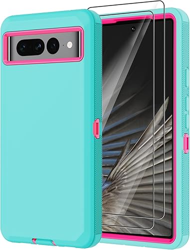 Annymall Funda para Google Pixel 7 Pro con 2 protectores de pantalla, cuerpo completo, protección contra caídas, a prueba de polvo, resistente,
