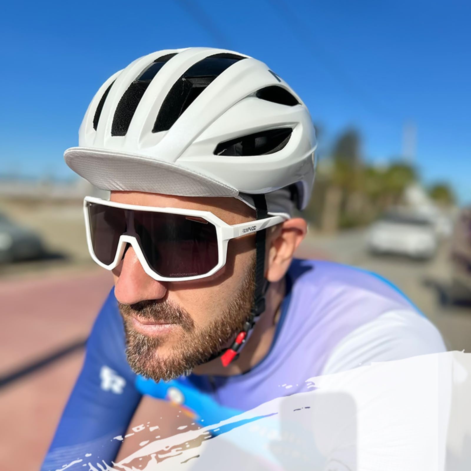 Gafas de protección para deportes al aire libre, gafas ligeras fotocromáticas para ciclismo para hombres y mujeres, lentes fotocromáticas para ciclismo, hombres y mujeres