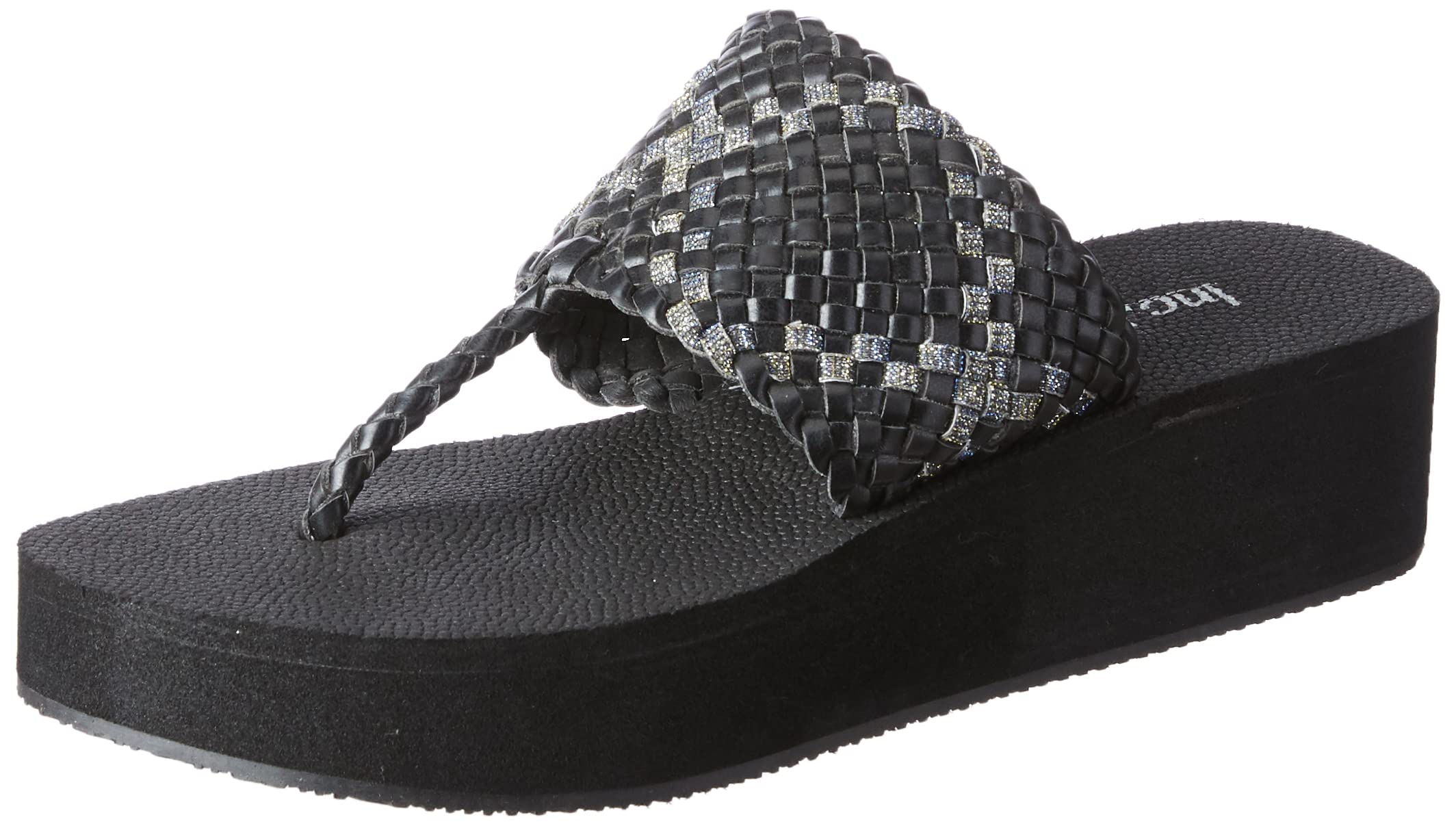 Inc.5 Comfort Wedges Thong Sandal For Women_990158_BLACK_4_UK (B0BGY3XJQT) Amazon Price History, Amazon Price Tracker