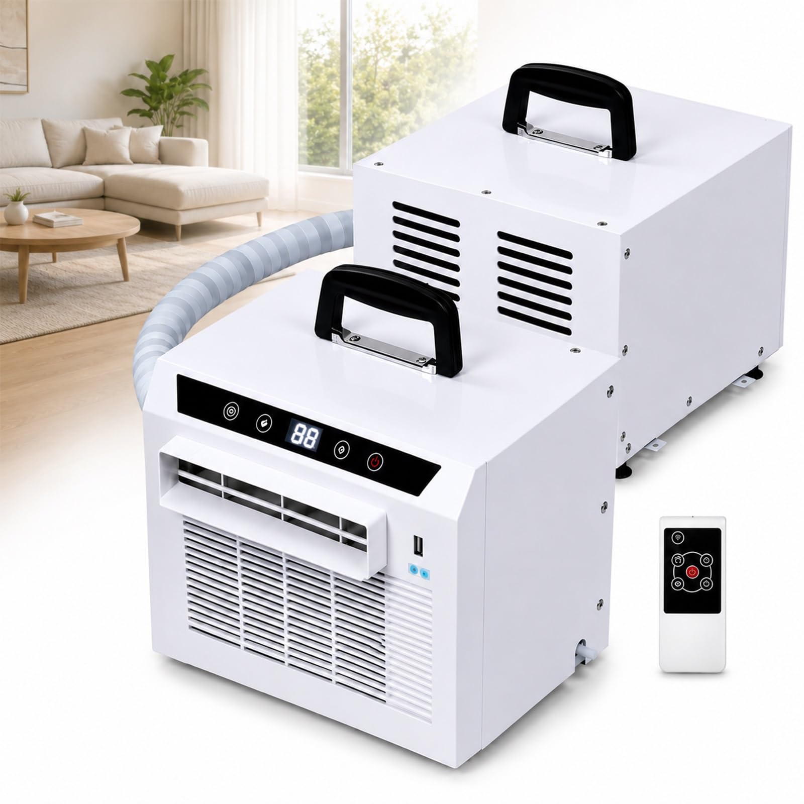 Sxqych One Color Portable Air Conditioner Units, Auto-Evaporation Low Noise Ac