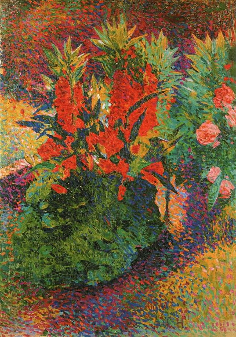 Affiche Fleurs de printemps de Curt Herrmann poster art poétique maison